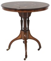 Inlaid Rosewood Lamp Table