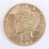 Coin 1927-D Peace Silver Dollar Choice