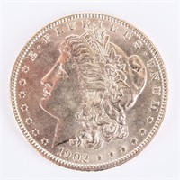 Coin 1902-P Morgan Silver Dollar Gem BU