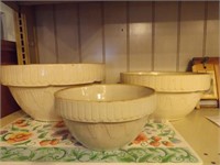 Set of 3 Ruckels Picket Fence Mixing Bowls