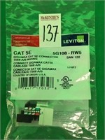LEVITON-GIGAMAX CAT 5E CONNECTOR T568 A/B WIRING