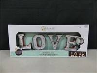 LOVE METAL LED MARQUEE SIGN