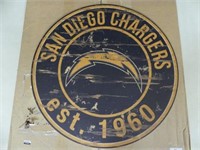SAN DIEGO CHARGERS 23.5" DIAMETER WALL HANGING