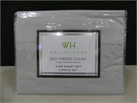 WEXLEY HOME KING 4 PC. SHEET SET