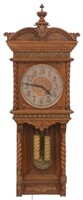 Ansonia Oak Weight Driven Wall Clock – Niobe