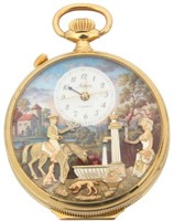 Reuge Musical & Animated Pocket Watch