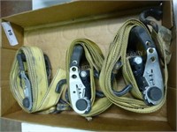 3 ratchet straps