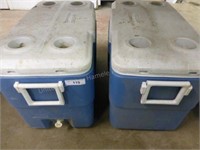 2 Coleman chest coolers