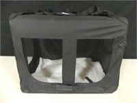 COLLAPSABLE PADDED/MESH PET TRAVEL CRATE