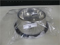 TWO 16 OZ. STAINLESS STEEL PET FOOD DISHES