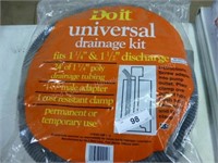 Universal drainage kit - 24 feet 1 1/4 poly