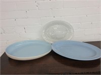 Lot of 3 Serving Platters