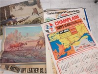 Lot of Older Advertising Calendars