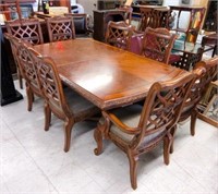 Large European Pine Dining Table and Chairs