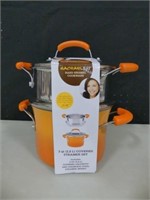 RACHAEL RAY 3 QT. COVERED STEAMER SET