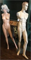 Pair of Male & Femail Mannequins