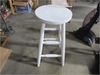 White Painted Stool