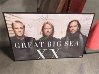 Autographed Framed Poster of Great Big Sea