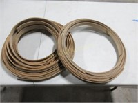 Wooden Craft Hoops & Roll of Barbed Wire