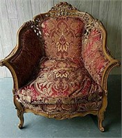 FRENCH VICTORIAN STYLE PARLOR CHAIR
