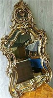 GOLD TONED FRENCH STYLE MIRROR