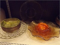 Iridescent & Other Glassware Pieces