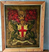 "CROSS OF ST.GEORGE" PAINTED GLASS