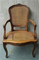FRENCH WOOD & CANE CHILD'S CHAIR