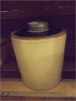 Signed MaComb Stoneware Preserve Jar