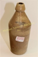 SIGNED JAMES LAURIE STONEWARE WHISKY BOTTLE