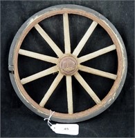 Antique Thayer Wood Spoke Toy Wagon Cart Tire