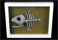 Primitive Dinosaur Fish Art 8" X 10" Picture