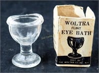 Vintage Woltra Flint Glass Eye Bath No 45 B