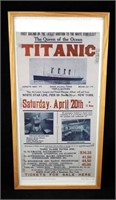 H M S Titanic White Star Ship Line Advertisement