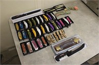 (40) Spring Assisted Knives, (1) Hunting Knife and
