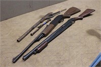 (3) BB Guns and (1) Pellet Gun