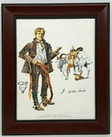 C.M. Russell "I Rode Him" Print