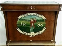 Cherry Finish Prestwick Golf Club Wet Bar