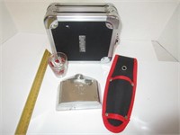 CD Case, Knife Case, Flask, Shot Glass