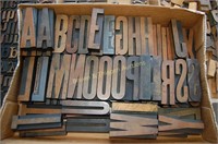 Letterpress Wood Block Letters (tray lot WL007)