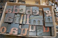 Letterpress Wood Block Letters (tray lot WL008)