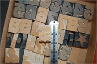 Letterpress Wood Block Letters (tray lot WL001)