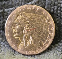 1925-D Gold Indian $2.50 Coin