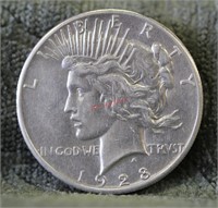 1928 Peace Silver Dollar Key Date
