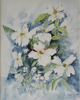Jane McConnaughy Boling Water Color - Dogwoods