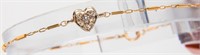 Jewelry 14kt Yellow Gold Heart Bracelet