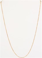 Jewelry 18kt Yellow Gold Box Chain Necklace