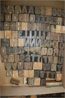 Letterpress Wood Block Letters (tray lot WL028)