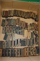 Letterpress Wood Block Letters (tray lot WL026)
