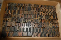 Letterpress Wood Block Letters (tray lot WL020)